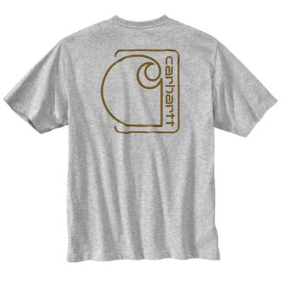 Image showing 1 th Carhartt Men's Relaxed Fit Lightweight C Graphic Short-Sleeve Pocket T-Shirt