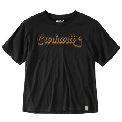 Carhartt Women's Tencel Fiber Series Loose Fit Script Graphic Short-Sleeve T-Shirt