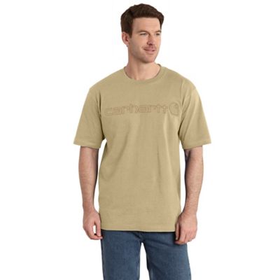 Image showing 1 th Carhartt Men's Logo Crew Neck Short-Sleeve T-Shirt