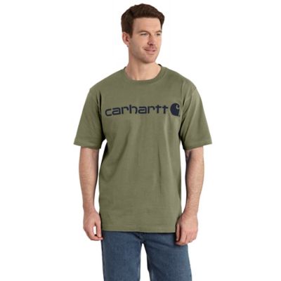 Image showing 1 th Carhartt Men's Logo Crew Neck Short-Sleeve T-Shirt
