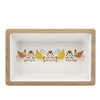 Image showing  Wood Tray With Chicks