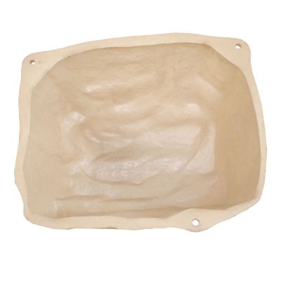 Image showing  Outdoor Low-Profile Polyresin Landscape Rock Septic Cover with Stakes, Sand, 14 in.