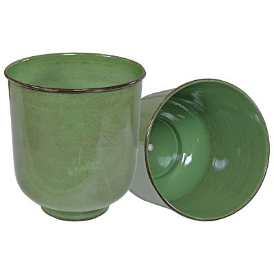 Sunnydaze Decor Vivian Metal Planter - 11 in - Set of 2