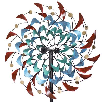 Image showing  Rainbow Breezes Powder, Coated Iron Wind Spinner, 84 in. H