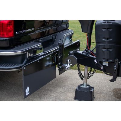 Image showing 6 th Buyers Products Hitch Mounted Stone Guards with 20 in. Rubber Flaps
