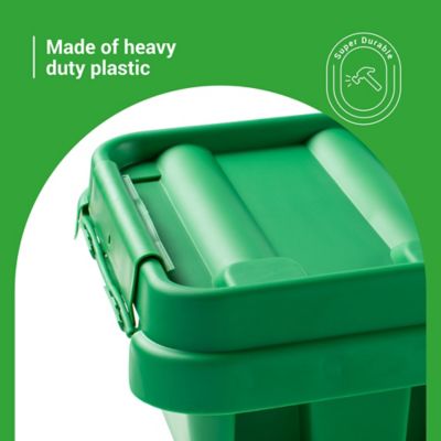 Image showing  The Original Weatherproof Connection Box - Large Indoor & Outdoor Electrical Power Cord Enclosure, Green, Medium