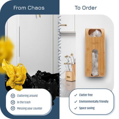 Image showing  Wall Mount Plastic Bag Organizer