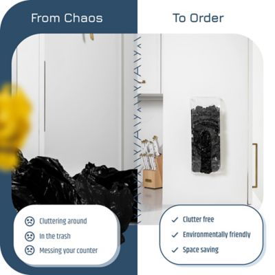 Image showing  Wall Mount Plastic Bag Organizer