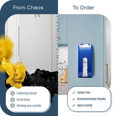 Image showing  Wall Mount Plastic Bag Organizer