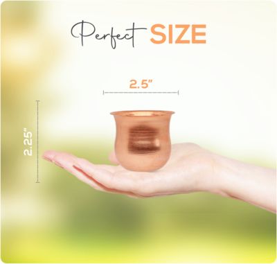 Image showing  Copper Rain Chain - Pot, 6.5 ft.