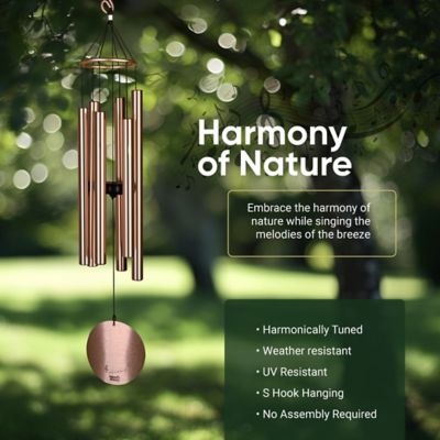 Image showing  Aureole Tuned Wind Chime, 28 in. Gold