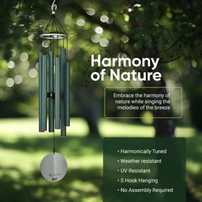 Image showing  Aureole Tuned Wind Chime, 36 in. Green