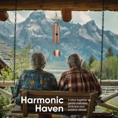 Image showing  Aureole Tuned Wind Chime, 36 in. Gold