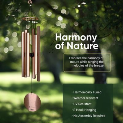 Image showing  Aureole Tuned Wind Chime, 36 in. Gold