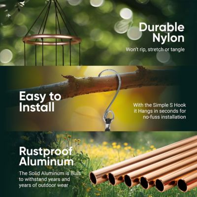 Image showing 6 th Nature's Melody Aureole Tuned Wind Chime, 36 in. Gold