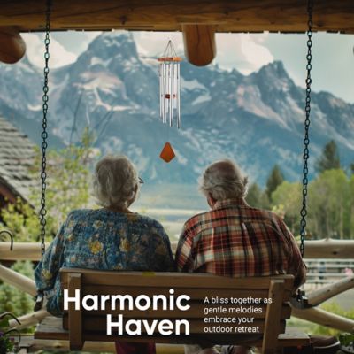 Image showing  Primiere Grande Tuned Wind Chime, 24 in. Silver