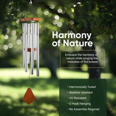 Image showing  Primiere Grande Tuned Wind Chime, 36 in. Silver