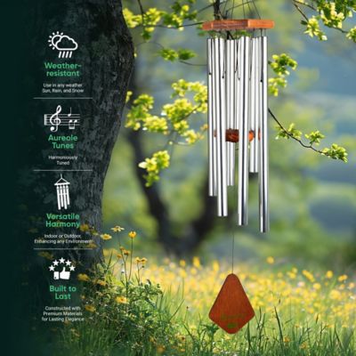 Image showing  Primiere Grande Tuned Wind Chime, 36 in. Silver