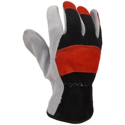 HandCrew Leather with Mesh Glove