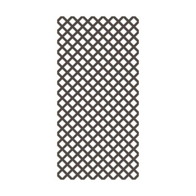 Barrette Outdoor Living 4 ft. x 8 ft. Espresso Classic Diamond Vinyl Lattice