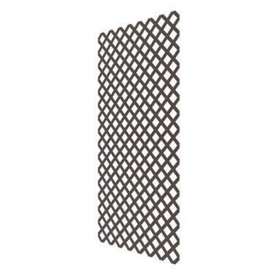 Image showing  4 ft. x 8 ft. Espresso Classic Diamond Vinyl Lattice