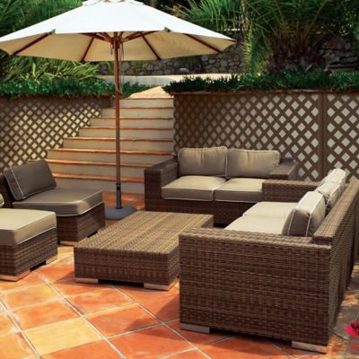 Image showing  4 ft. x 8 ft. Espresso Classic Diamond Vinyl Lattice