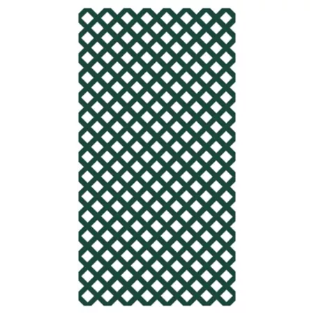 Barrette Outdoor Living 4' x 8' Woodland Green Vinyl Garden Trellis Garden Fencing