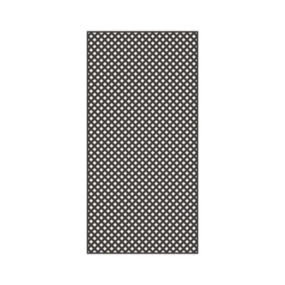 Barrette Outdoor Living 4 ft. x 8 ft. Espresso Diamond Privacy Vinyl Lattice