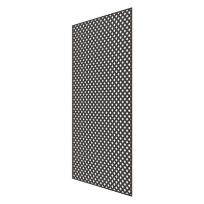 Image showing  4 ft. x 8 ft. Espresso Diamond Privacy Vinyl Lattice