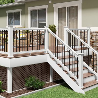 Image showing 5 th FREESTYLE 4 ft. x 8 ft. Espresso Diamond Privacy Vinyl Lattice