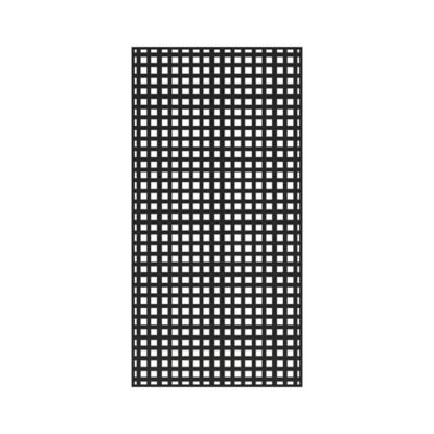 Barrette Outdoor Living 4 ft. x 8 ft. Black Square Privacy Vinyl Lattice