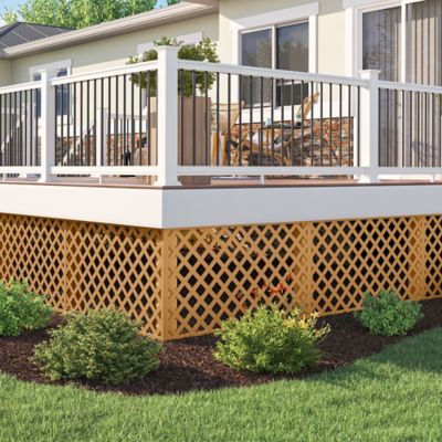 Image showing  4 ft. Sierra Cedar Vinyl Lattice Divider (2-Pack)