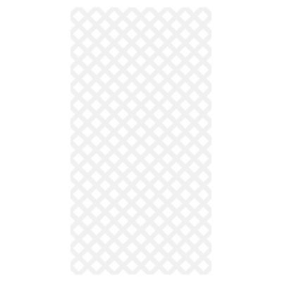 Barrette Outdoor Living 4 ft. x 8 ft. White Garden Vinyl Lattice