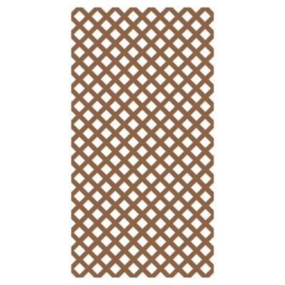 Barrette Outdoor Living 4 ft. x 8 ft. California Redwood Garden Vinyl Lattice