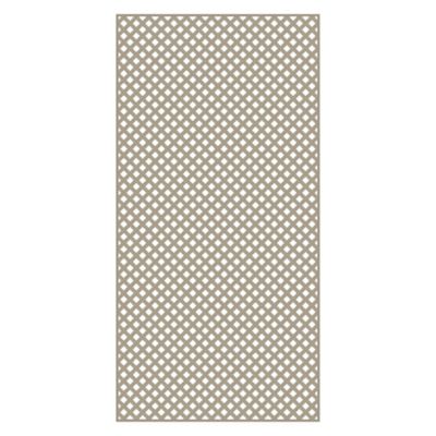 Barrette Outdoor Living 4 ft. x 8 ft. Clay Diamond Vinyl Lattice