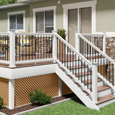 Image showing  4 ft. x 8 ft. Sierra Cedar Privacy Diamond Vinyl Lattice
