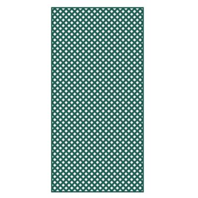 Barrette Outdoor Living 4 ft. x 8 ft. Woodland Green Privacy Diamond Vinyl Lattice