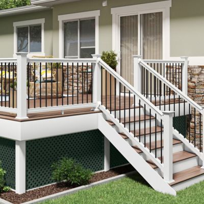 Image showing  4 ft. x 8 ft. Woodland Green Privacy Diamond Vinyl Lattice