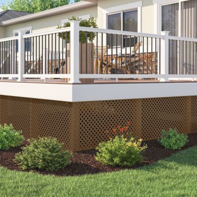 Image showing  4 ft. Brazilian Walnut Vinyl Lattice Divider (2-Pack)