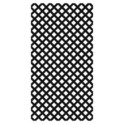 Barrette Outdoor Living 4 ft. x 8 ft. Black Classic Diamond Vinyl Lattice