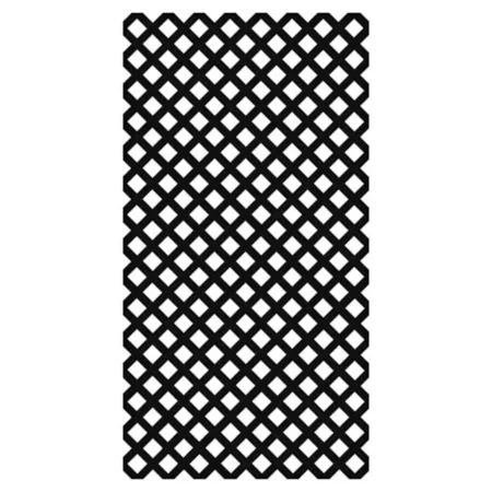 Barrette Outdoor Living 4' x 8' Classic Black Diamond Vinyl Trellis Garden Fencing