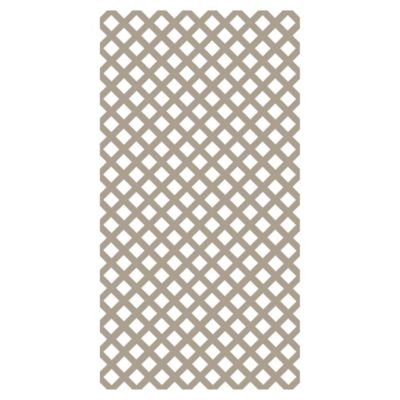 Barrette Outdoor Living 4 ft. x 8 ft. Clay Classic Diamond Vinyl Lattice