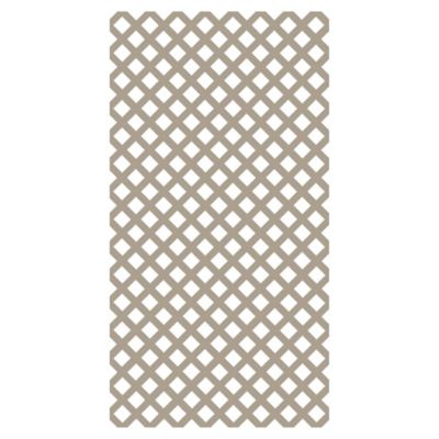 Barrette Outdoor Living 4 ft. x 8 ft. Clay Classic Diamond Vinyl Lattice