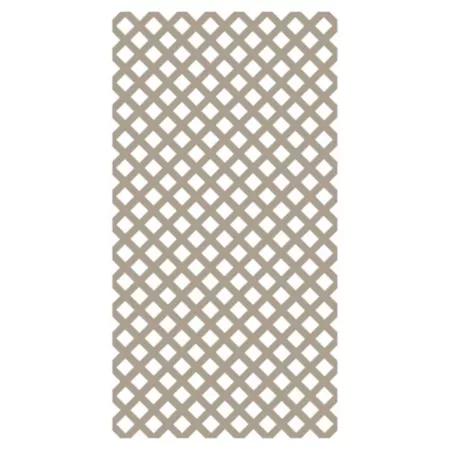 Barrette Outdoor Living Classic Diamond Vinyl Trellis 4 ft x 8 ft Clay Garden Fencing