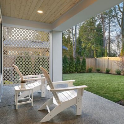 Image showing  4 ft. x 8 ft. Clay Classic Diamond Vinyl Lattice