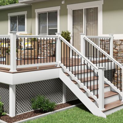Image showing  4 ft. x 8 ft. Nantucket Gray Privacy Diamond Vinyl Lattice
