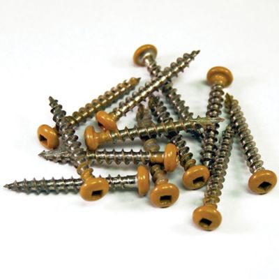 Barrette Outdoor Living 1-1/2 in. Lattice Sierra Cedar Stainless Steel Screws (12-Piece/Bag)