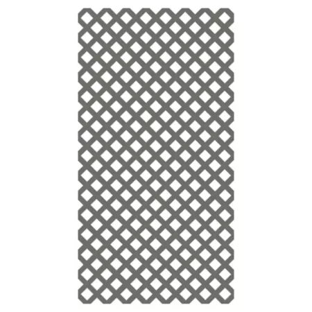 Barrette Outdoor Living Nantucket Gray Vinyl Garden Trellis 4 ft x 8 ft. Garden Fencing