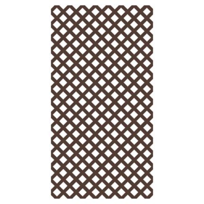 Barrette Outdoor Living 4 ft. x 8 ft. Brazilian Walnut Garden Vinyl Lattice