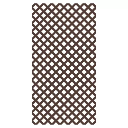 Barrette Outdoor Living 4' x 8' Brazilian Walnut Vinyl Garden Trellis Garden Fencing